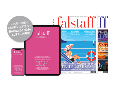 Test 2 x FALSTAFF magazine free of charge & bar guide as e-paper free of charge