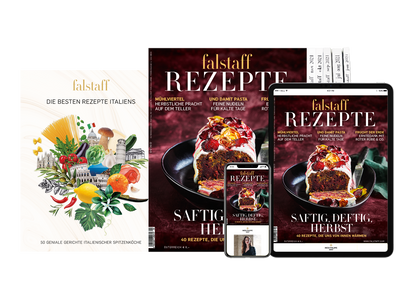 4 x FALSTAFF RECIPES PRINT & DIGITAL + Falstaff cookbook "The best recipes in Italy"